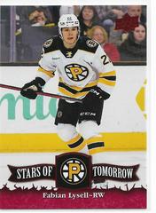 Fabian Lysell [Red] Hockey Cards 2022 Upper Deck AHL Stars of Tomorrow Prices