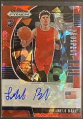 LaMelo Ball [Red Ice] Basketball Cards 2020 Panini Prizm Draft Picks Autographs Prices