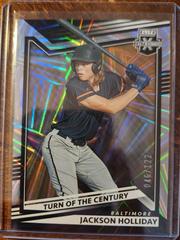 Jackson Holliday [Turn of the Century] #1 Baseball Cards 2022 Panini Elite Extra Edition Prices