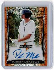 Parker Meadows [Orange] #BA-PM1 Baseball Cards 2018 Leaf Flash Autographs Prices