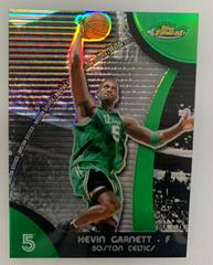 Kevin Garnett [Green Refractor] Basketball Cards 2007 Finest Prices