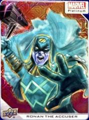 Ronan The Accuser [Blue Traxx] Marvel 2023 Upper Deck Platinum Prices