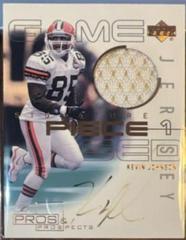 Kevin Johnson [Piece 2] Football Cards 2000 Upper Deck Pros & Prospects Signature Prices
