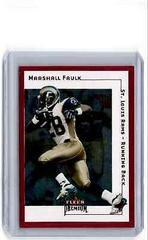 Marshall Faulk [Star Ruby] #190SR Football Cards 2001 Fleer Premium Prices