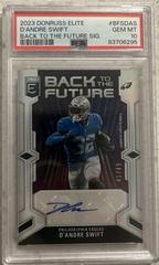 D'Andre Swift #BFS-DAS Football Cards 2023 Panini Donruss Elite Back to the Future Signatures Prices