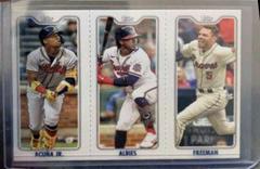 Acuna, Jr./Albies/Freeman Baseball Cards 2022 Topps Opening Day Triple Play Prices