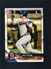 Kole Cottam [Red] #BD-69 Baseball Cards 2018 Bowman Draft Prices