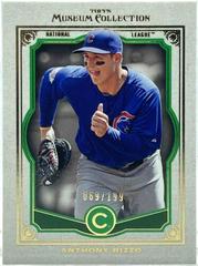 Anthony Rizzo [Green] Baseball Cards 2013 Topps Museum Collection Prices