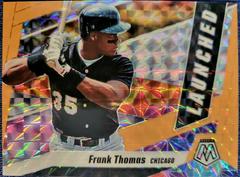 Frank Thomas [Orange Flouresent] #L6 Baseball Cards 2021 Panini Mosaic Launched Prices