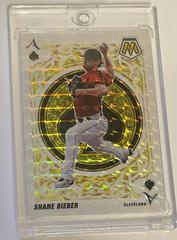 Shane Bieber [Reactive Yellow] #A-6 Baseball Cards 2022 Panini Mosaic Aces Prices