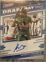 Kenneth Walker III #DDS-KW Football Cards 2022 Panini Prestige Draft Day Signatures Prices