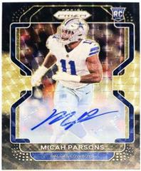 Micah Parsons [Autograph Gold Vinyl Prizm] Football Cards 2021 Panini Prizm Prices