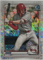 Alec Bohm [Speckle Refractor] #BCP-29 Baseball Cards 2020 Bowman Chrome Prospects Prices