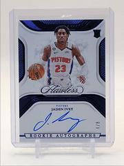 Jaden Ivey [Blue] #7 Basketball Cards 2022 Panini Flawless Rookie Autograph Prices