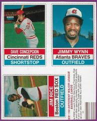 Concepcion, Rice, Wynn [Hand Cut Panel] Baseball Cards 1976 Hostess Prices