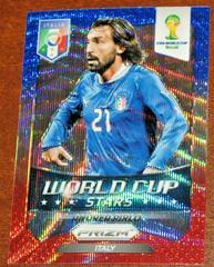 Andrea Pirlo [Blue & Red Wave Prizm] Soccer Cards 2014 Panini Prizm World Cup Stars Prices
