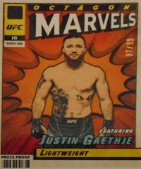 Justin Gaethje [Press Proof Purple] Ufc Cards 2022 Panini Donruss UFC Octagon Marvels Prices