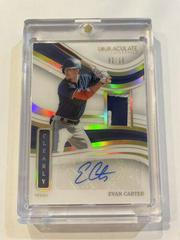 Evan Carter [Prospect Patch Autograph Black] #59 Baseball Cards 2023 Panini Immaculate Prices