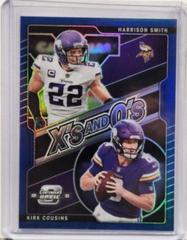 Harrison Smith, Kirk Cousins [Blue] #XO-13 Football Cards 2021 Panini Contenders Optic Xs and Os Prices