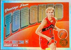 Gradey Dick [Holo] #11 Basketball Cards 2023 Panini Hoops Rookie Greetings Prices