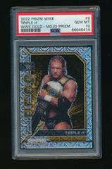 Triple H [Mojo Prizm] #9 Wrestling Cards 2022 Panini Prizm WWE Gold Prices