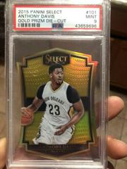 Anthony Davis [Gold Prizm Die Cut] #101 Basketball Cards 2015 Panini Select Prices