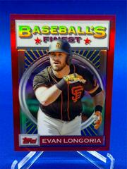 Evan Longoria [Red Refractor] #199 Baseball Cards 2020 Topps Finest Flashbacks Prices