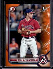 Blake Burkhalter [Orange] #BD-10 Baseball Cards 2022 Bowman Draft Prices