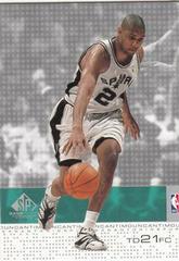 Tim Duncan Basketball Cards 2000 SP Game Floor Prices