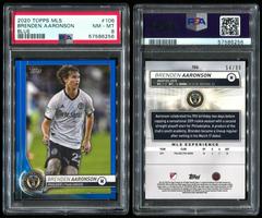 Brenden Aaronson [Blue] Soccer Cards 2020 Topps MLS Prices