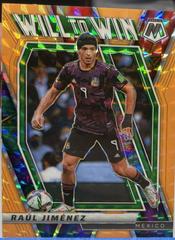 Raul Jimenez [Orange Fluorescent] #19 Soccer Cards 2021 Panini Mosaic Road to FIFA World Cup Will to Win Prices