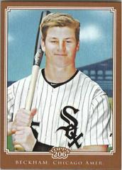Gordon Beckham #37 Baseball Cards 2010 Topps 206 Prices