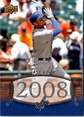 Matt Kemp #261 Baseball Cards 2008 Upper Deck Timeline Prices