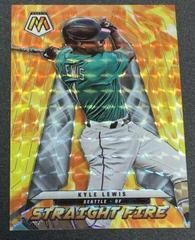 Kyle Lewis [White] #Sf-6 Baseball Cards 2022 Panini Mosaic Straight Fire Prices