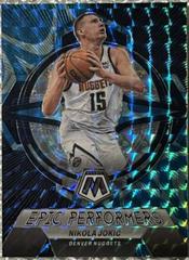 Nikola Jokic [Reactive Blue] #3 Basketball Cards 2022 Panini Mosaic Epic Performers Prices