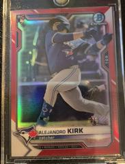 Alejandro Kirk [Red Refractor] #49 Baseball Cards 2021 Bowman Chrome Prices