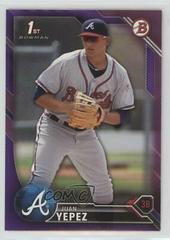 Juan Yepez [Purple] #BP29 Baseball Cards 2016 Bowman Prospects Prices
