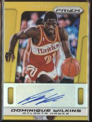 Dominique Wilkins [Gold Prizm] Basketball Cards 2013 Panini Prizm Autograph Prices