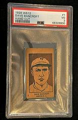 Dave Bancroft Baseball Cards 1926 W512 Hand Cut Prices