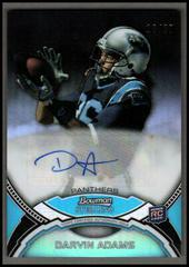 Darvin Adams [Blue Refractor] Football Cards 2011 Bowman Sterling Autograph Prices