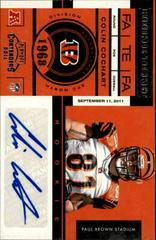 Colin Cochart [Autograph] #120 Football Cards 2011 Playoff Contenders Prices