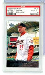 Roger Clemens [Glossy Checklist] #478 Baseball Cards 2004 Upper Deck Prices