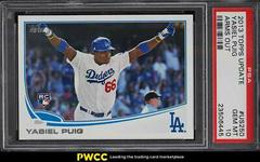 Yasiel Puig [Arms Out] #US250 Baseball Cards 2013 Topps Update Prices