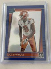Justyn Ross [Blue] Football Cards 2022 Panini Chronicles Draft Picks Donruss Optic Rated Rookie Prices