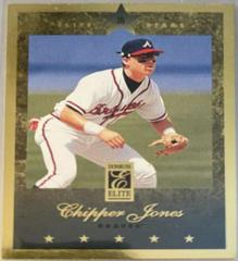 Chipper Jones [Gold Stars] Baseball Cards 1997 Panini Donruss Elite Prices
