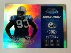 Dwight Freeney [Championship Ticket] #128 Football Cards 2002 Playoff Contenders Prices
