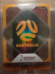 Australia [Orange] Soccer Cards 2022 Panini Prizm World Cup Team Badges Prices