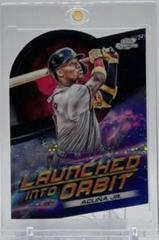Ronald Acuna Jr. [Black Eclipse] #LIO-2 Baseball Cards 2022 Topps Cosmic Chrome Launched Into Orbit Prices