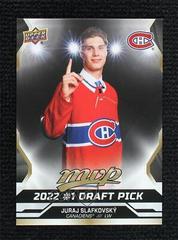 Juraj Slafkovsky [Gold] #DP-1A Hockey Cards 2022 Upper Deck MVP NHL Draft Pick Prices