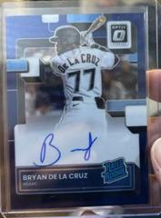 Bryan De La Cruz [Blue Velocity] Baseball Cards 2022 Panini Donruss Optic Rated Rookie Signatures Prices